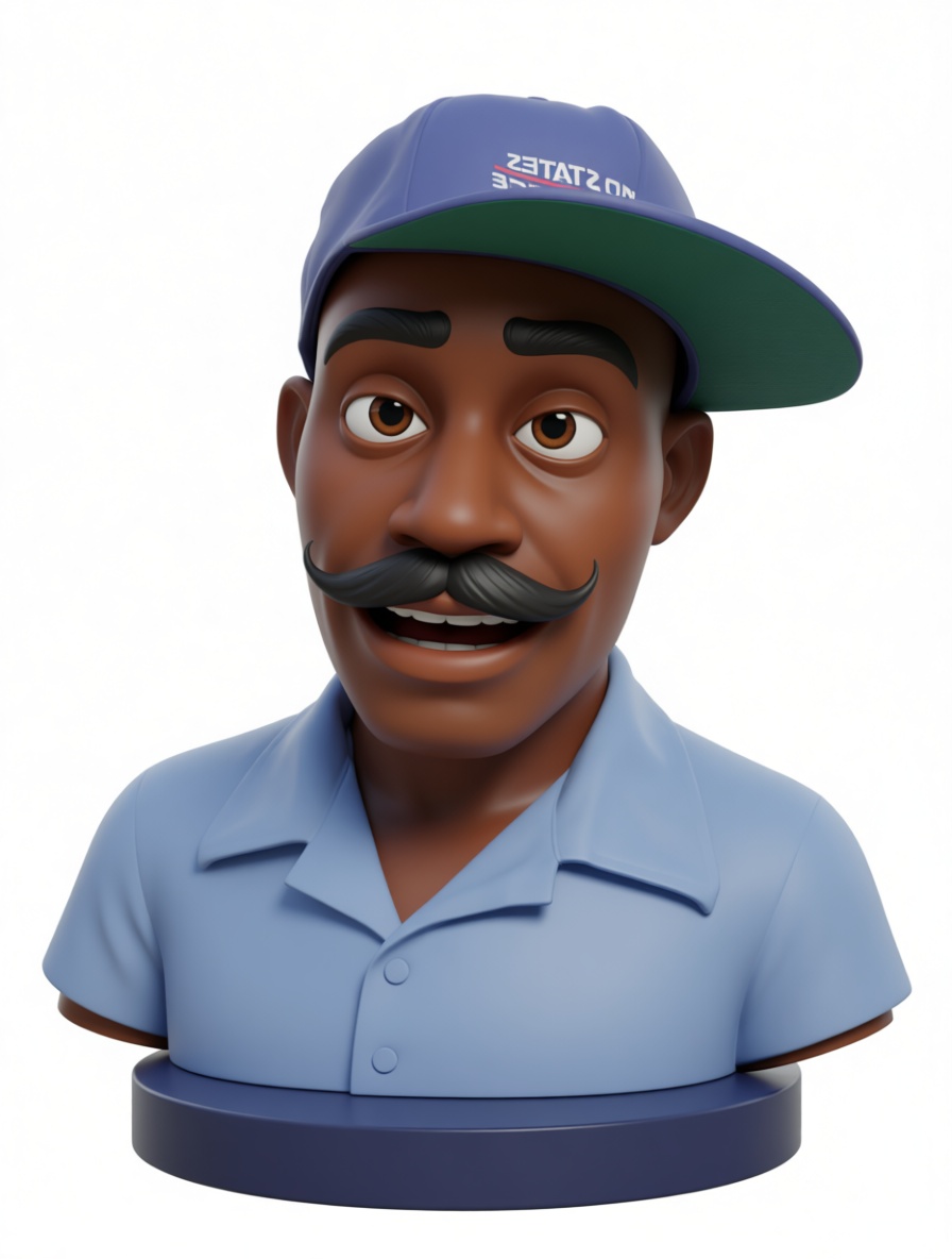 Cartoon Man Bust free 3D printable STL