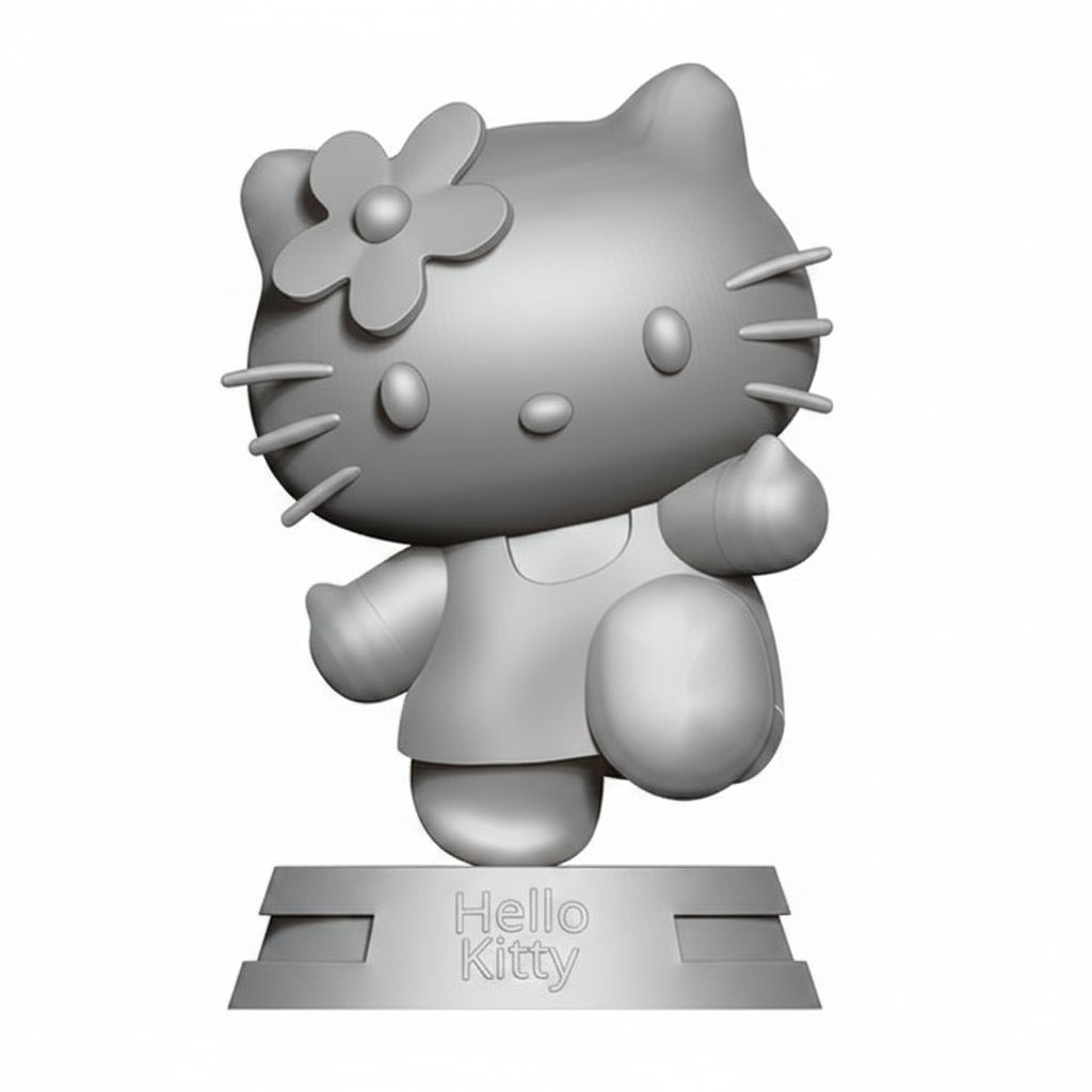 Hello Kitty Figurine free 3D printable STL