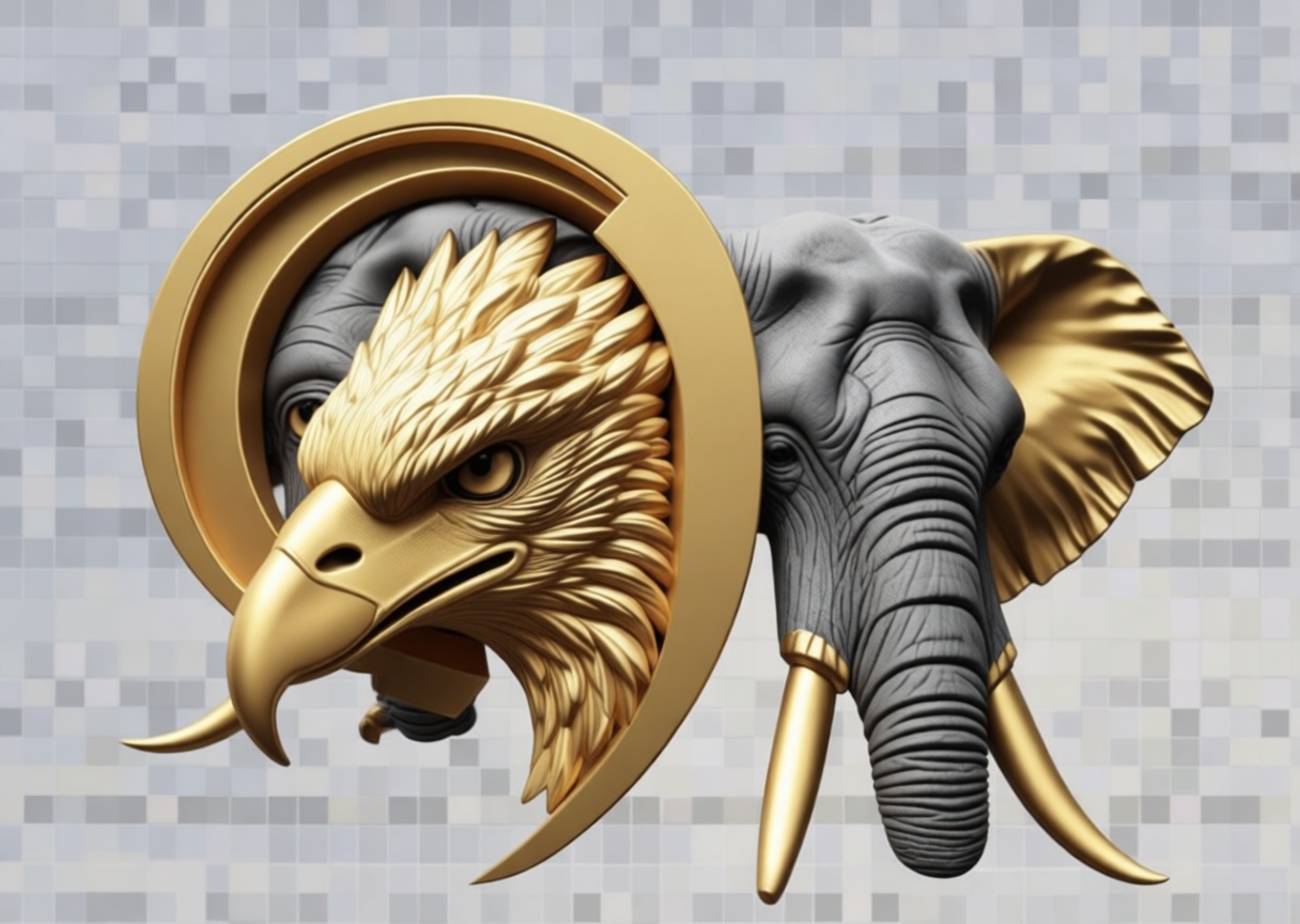 Elephant and Eagle Sculpture free 3D printable STL