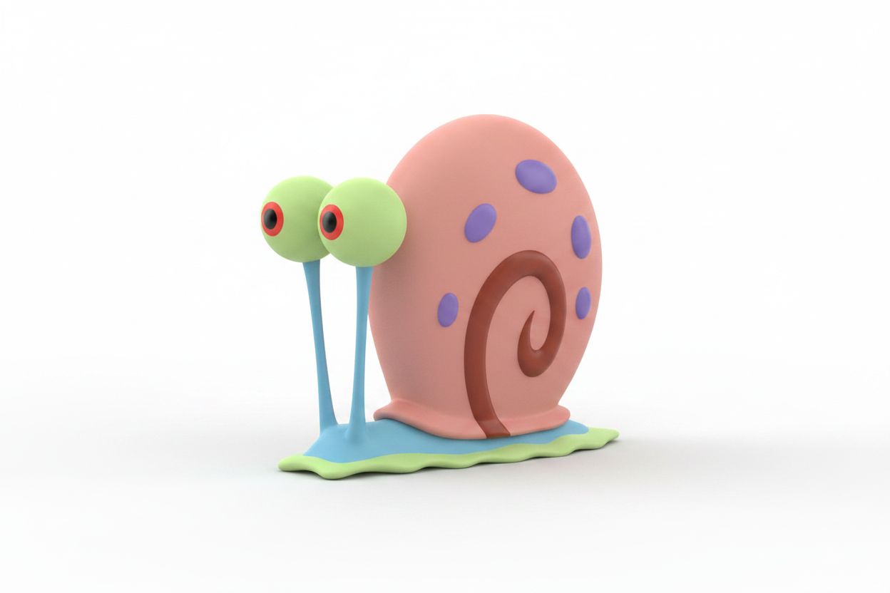 Gary the Snail Figurine free 3D printable STL
