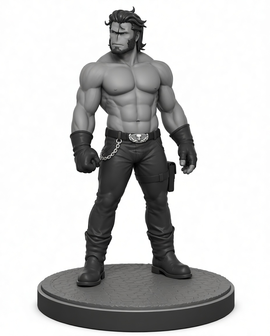 Logan Wolverine Figurine free 3D printable STL