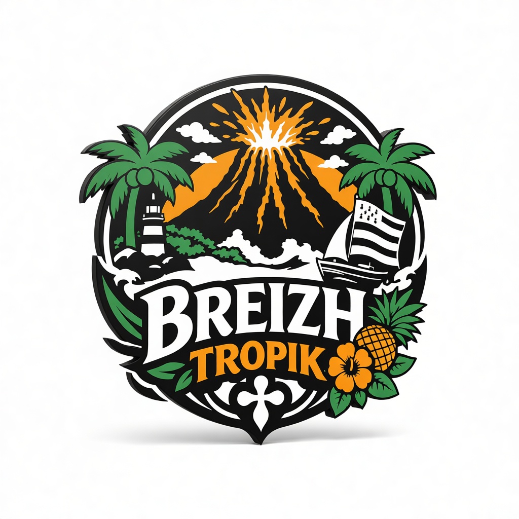 Breizh Tropik Logo free 3D printable STL