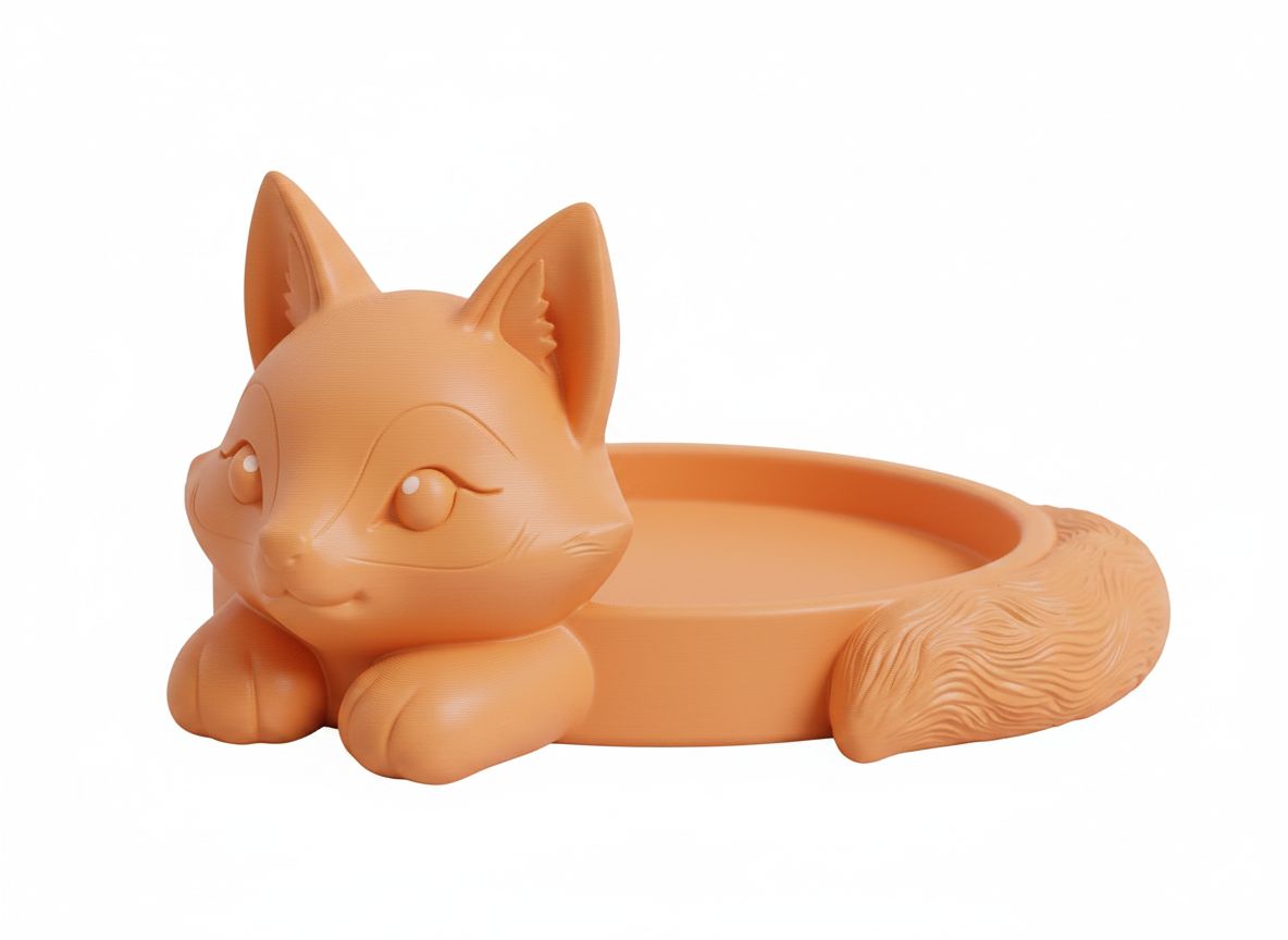 Fox Trinket Dish free 3D printable STL