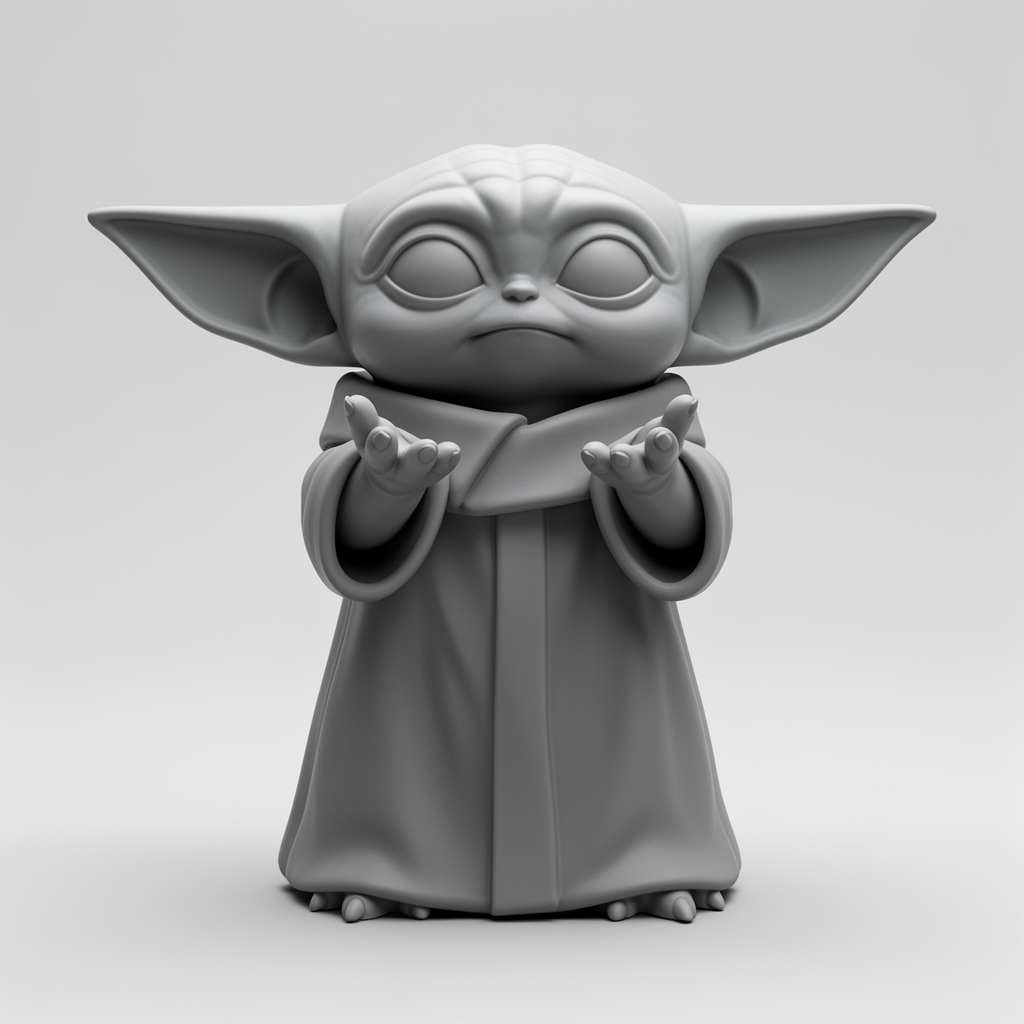 Baby Yoda Catching Figurine