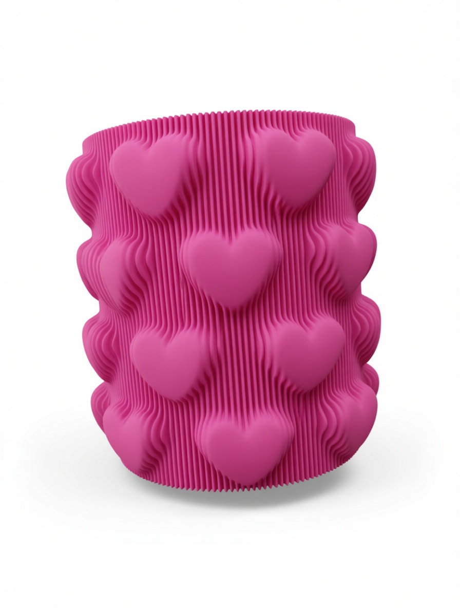 Heart Pattern Vase free 3D printable STL
