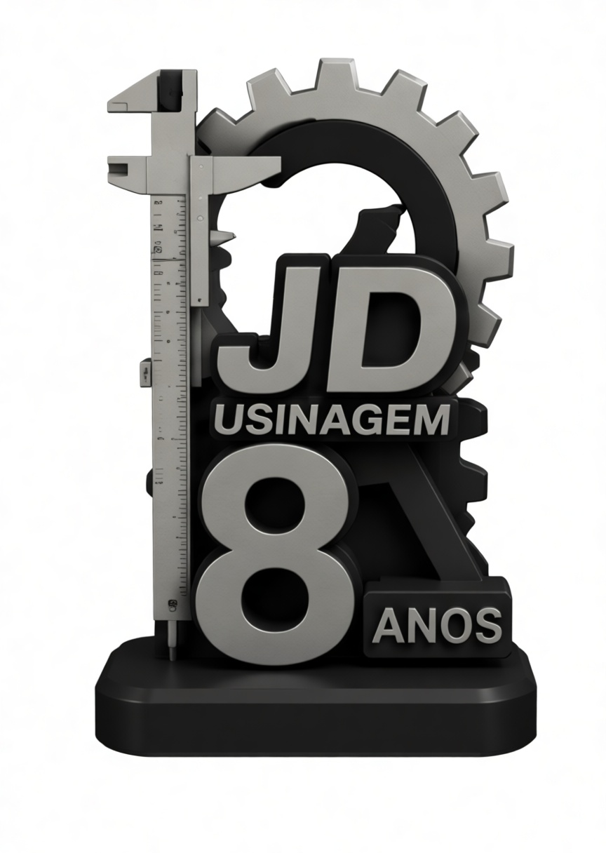 JD Usinagem Anniversary Trophy free 3D printable STL