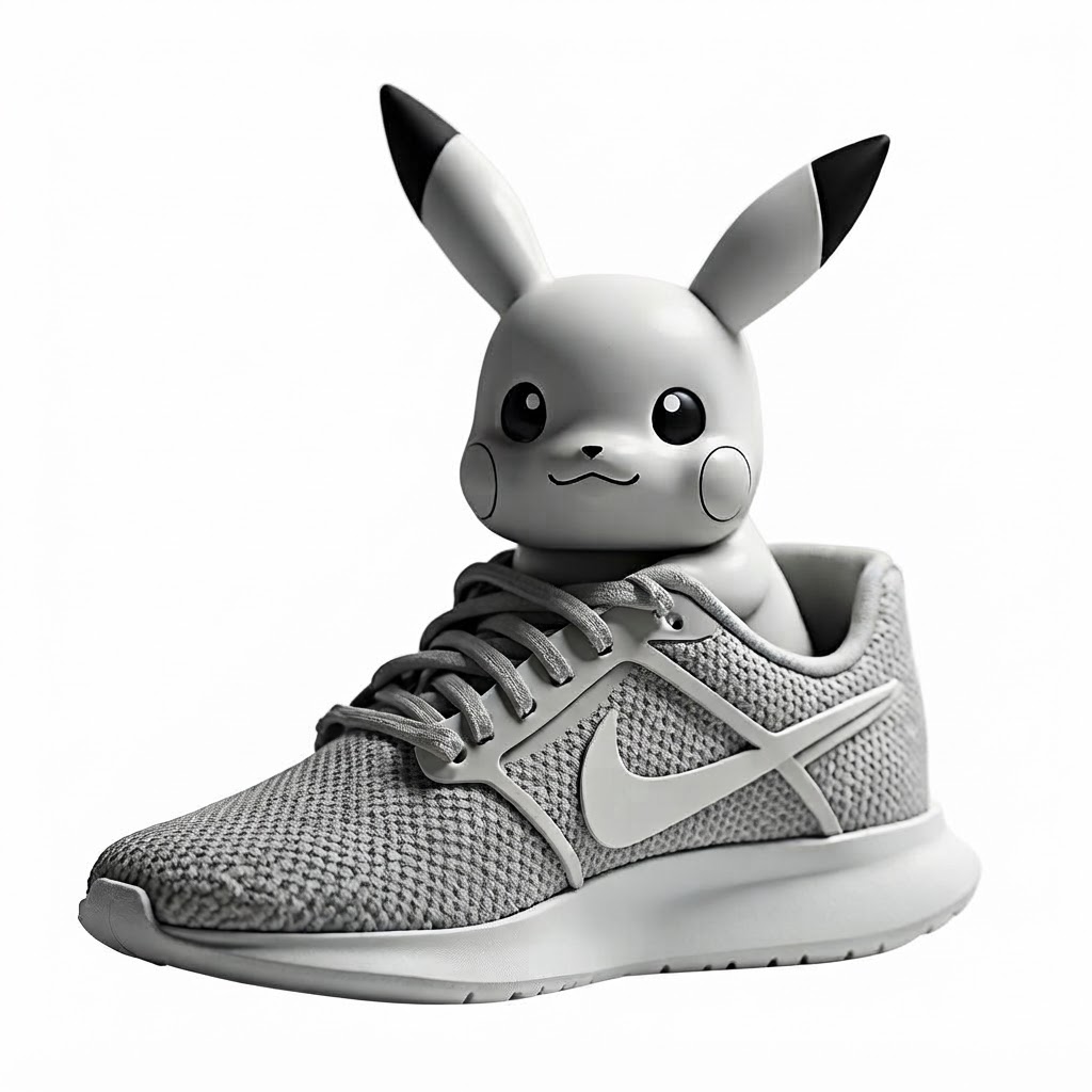 Pikachu Sneaker Figurine free 3D printable STL