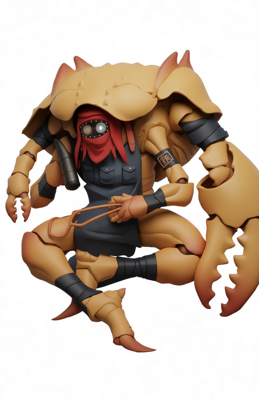 Crab Man Figurine free 3D printable STL