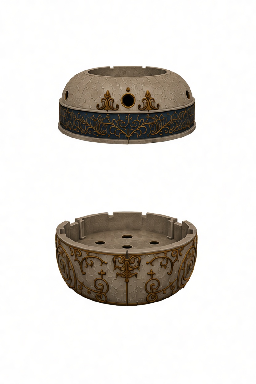 Ornate Dice Tower Base free 3D printable STL