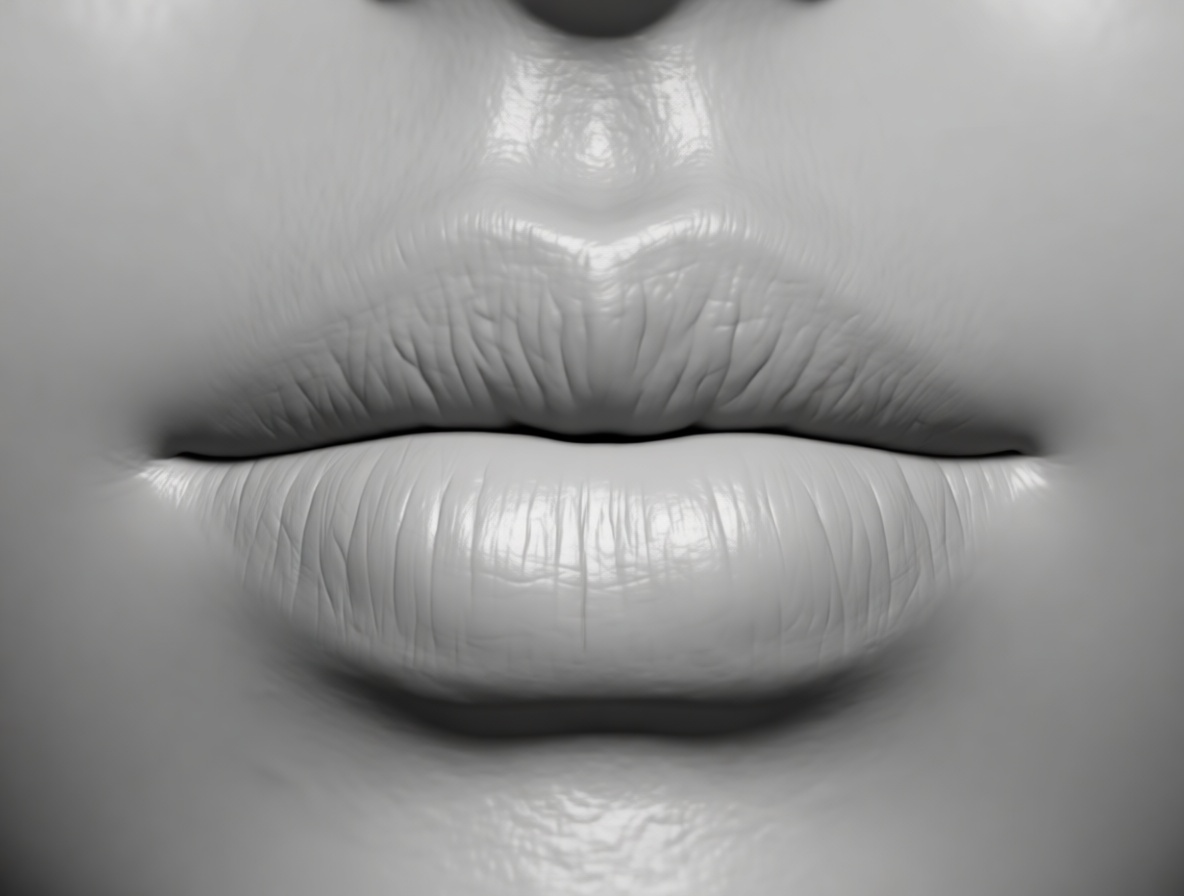 Human Lips Closeup Model free 3D printable STL