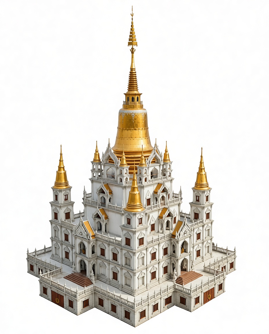 Wat Ratchanatdaram Model free 3D printable STL