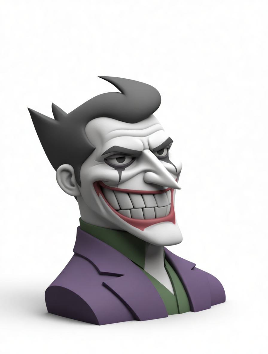 Joker Bust free 3D printable STL