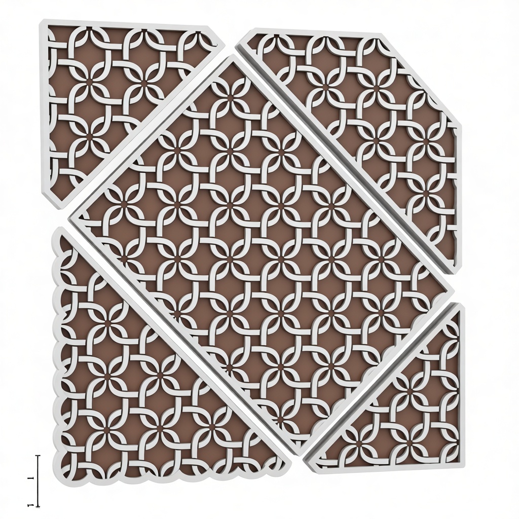 Geometric Pattern Coasters free 3D printable STL