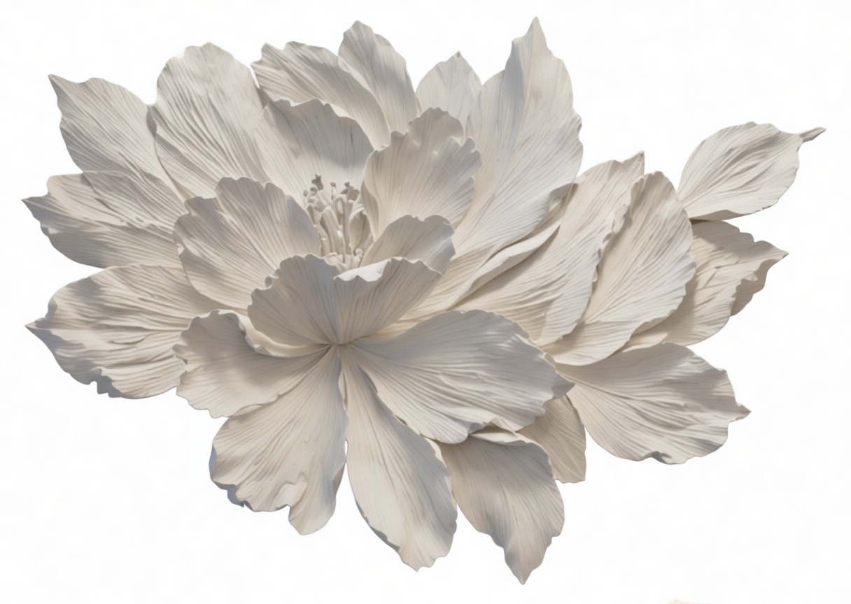 Peony Flower Sculpture free 3D printable STL