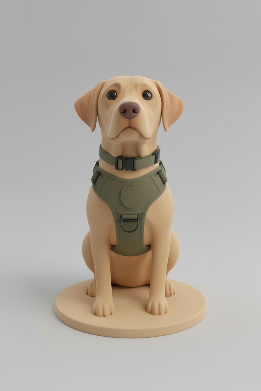 Labrador Retriever Sitting free 3D printable STL