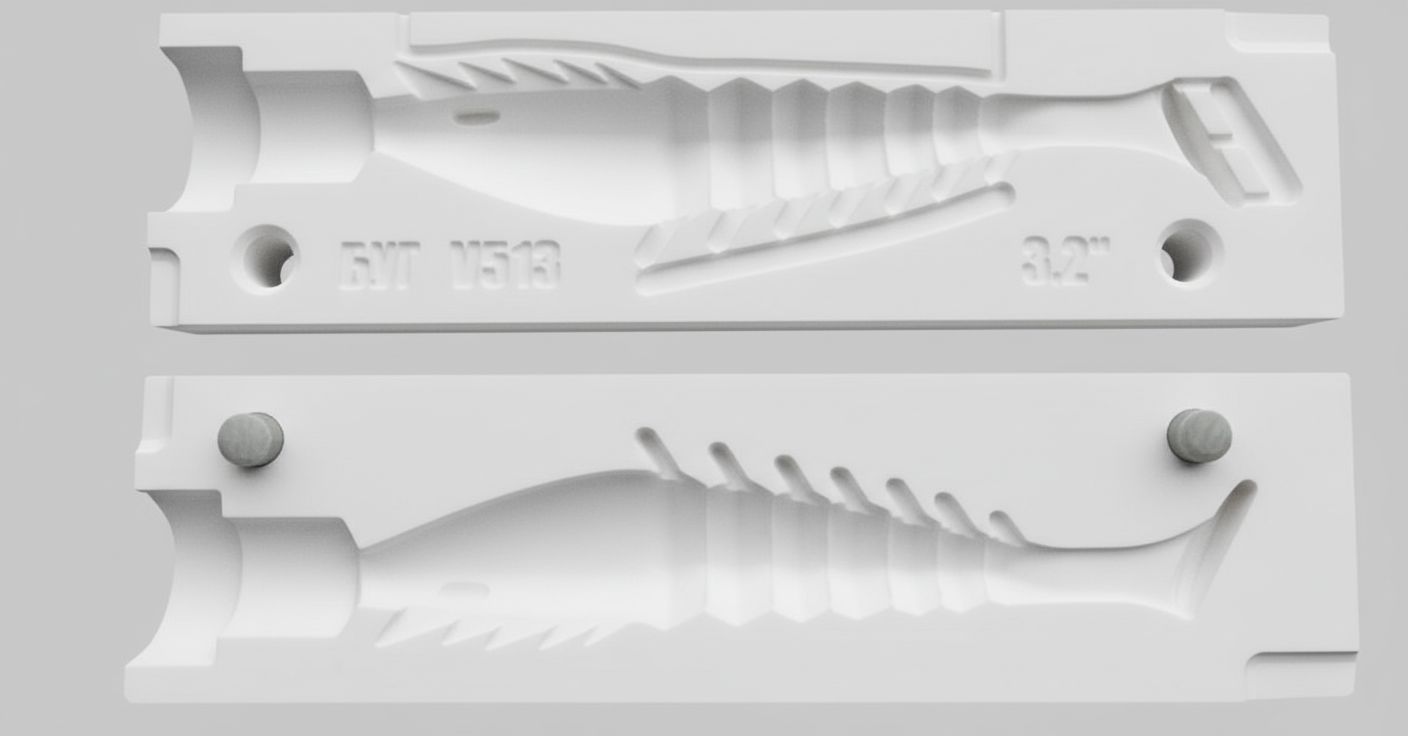 Fishing Soft Bait Mold free 3D printable STL