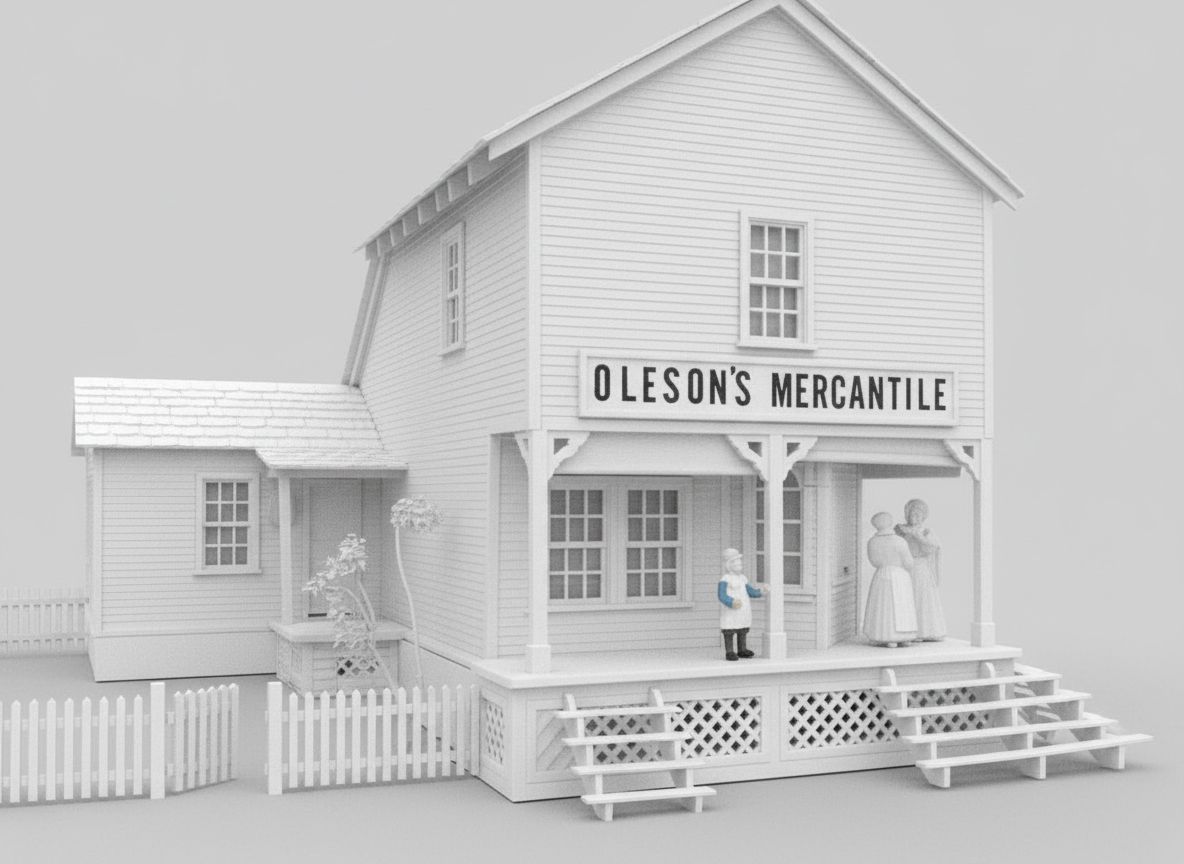 Oleson's Mercantile Model free 3D printable STL