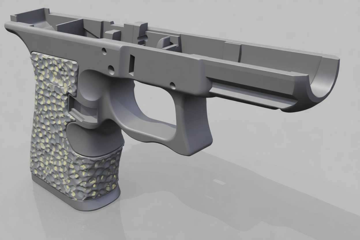 Glock 19 Frame Model free 3D printable STL