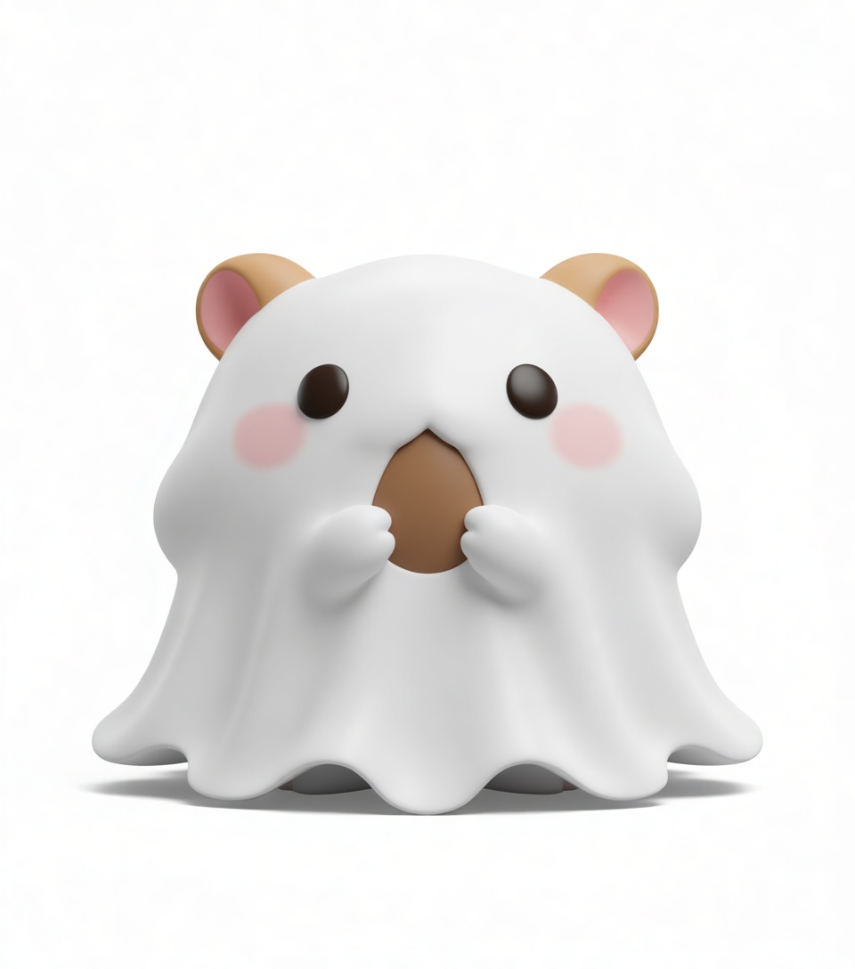 Ghost Hamster Figurine free 3D printable STL