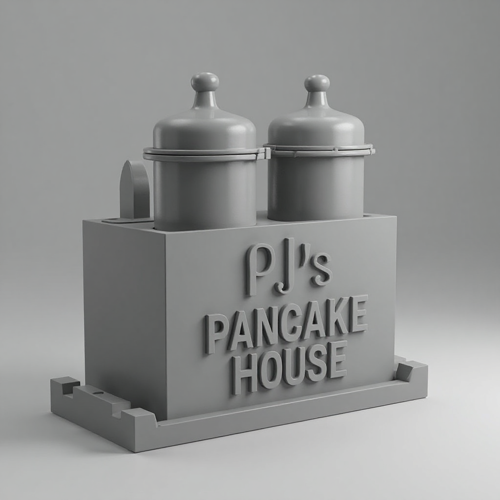 PJS Pancake House Holder free 3D printable STL