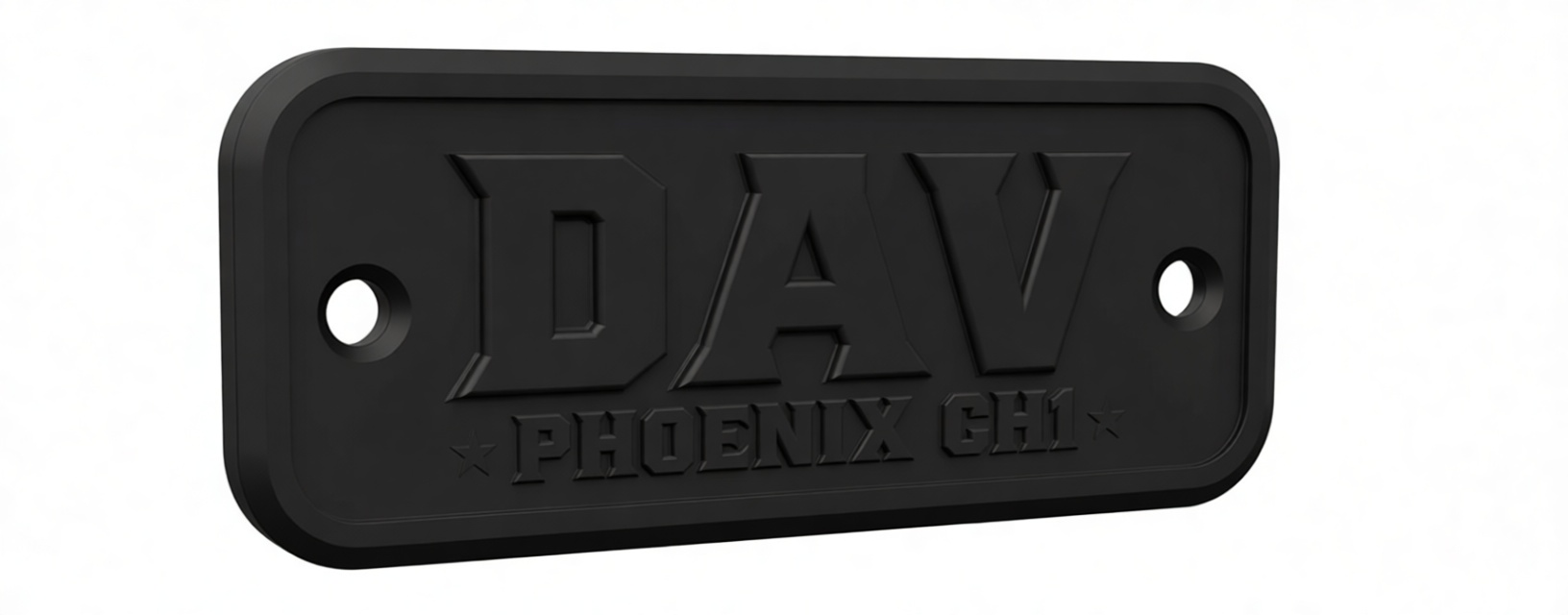 DAV Phoenix GH1 Nameplate free 3D printable STL