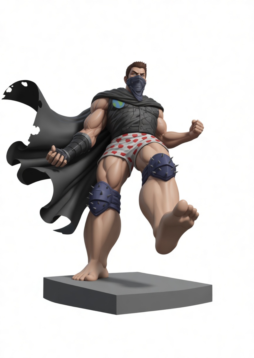 Muscular Hero Figurine free 3D printable STL