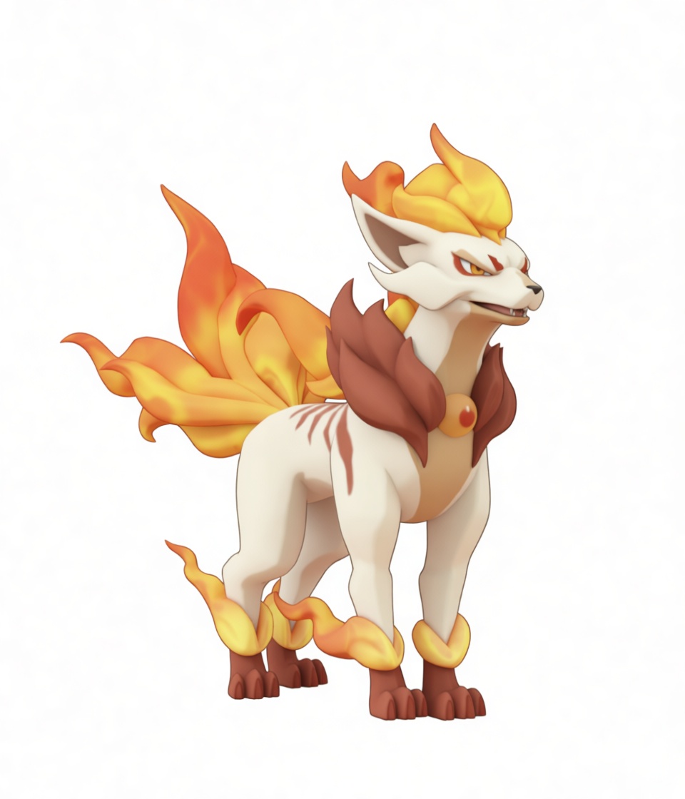 Arcanine Figurine free 3D printable STL