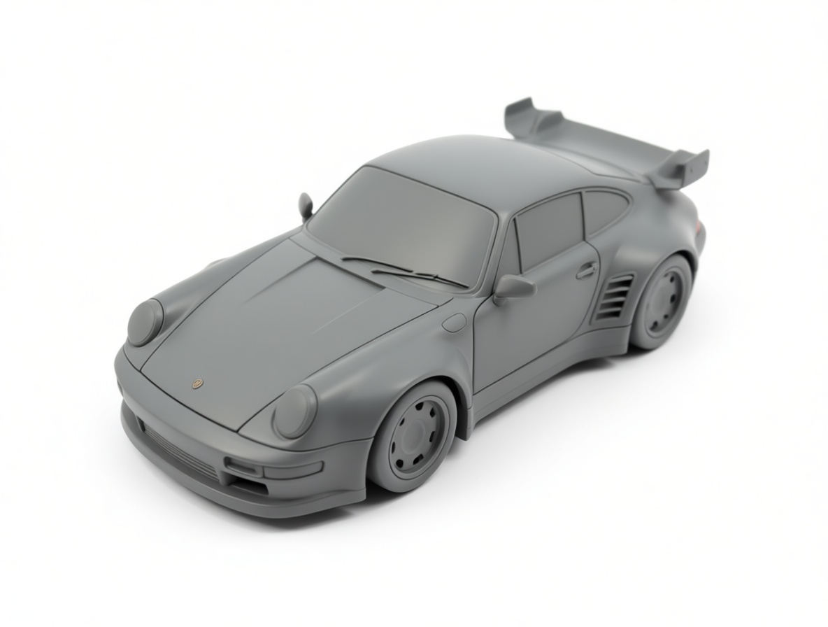 Porsche 911 Turbo 3D Model free 3D printable STL