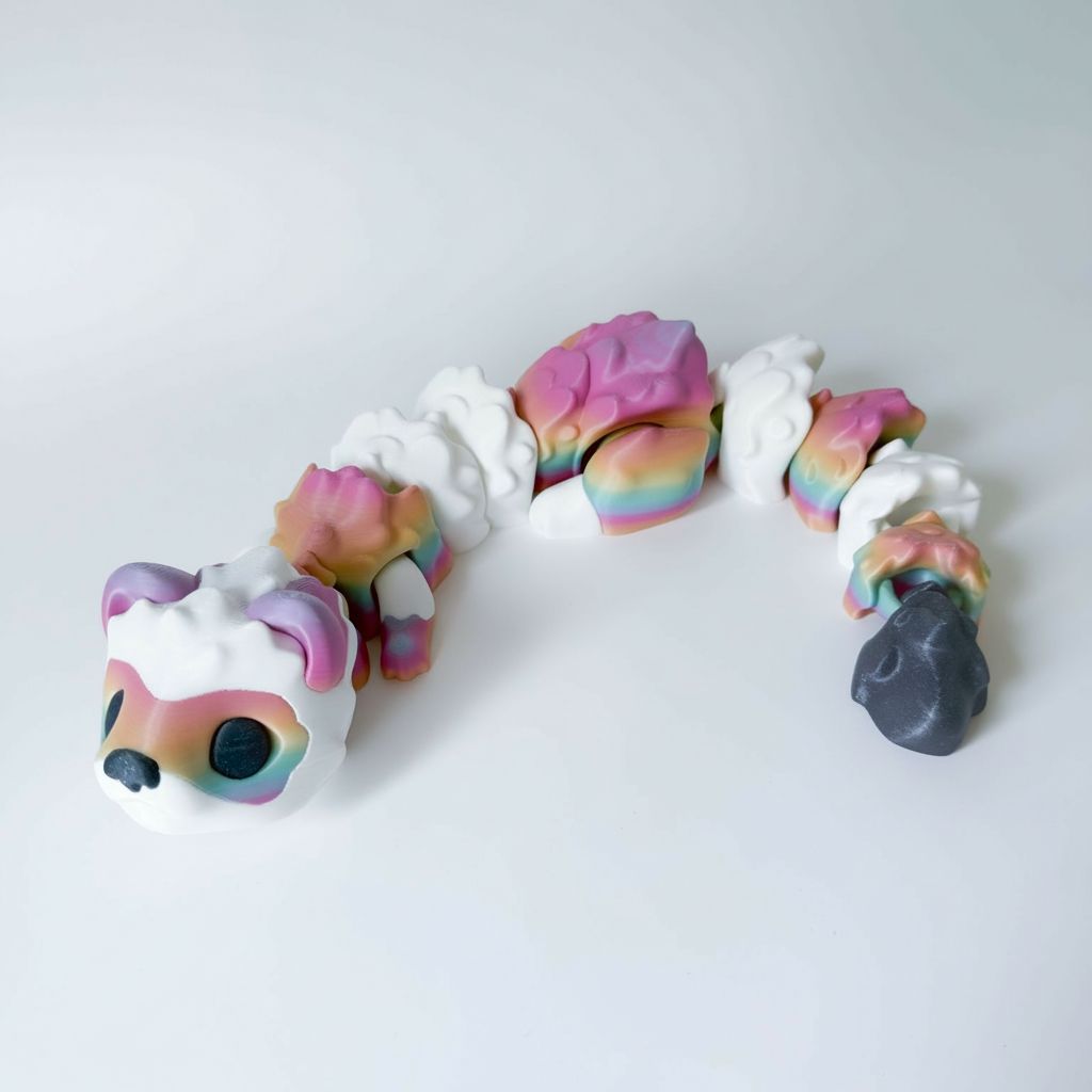 Rainbow Dragon Figurine free 3D printable STL
