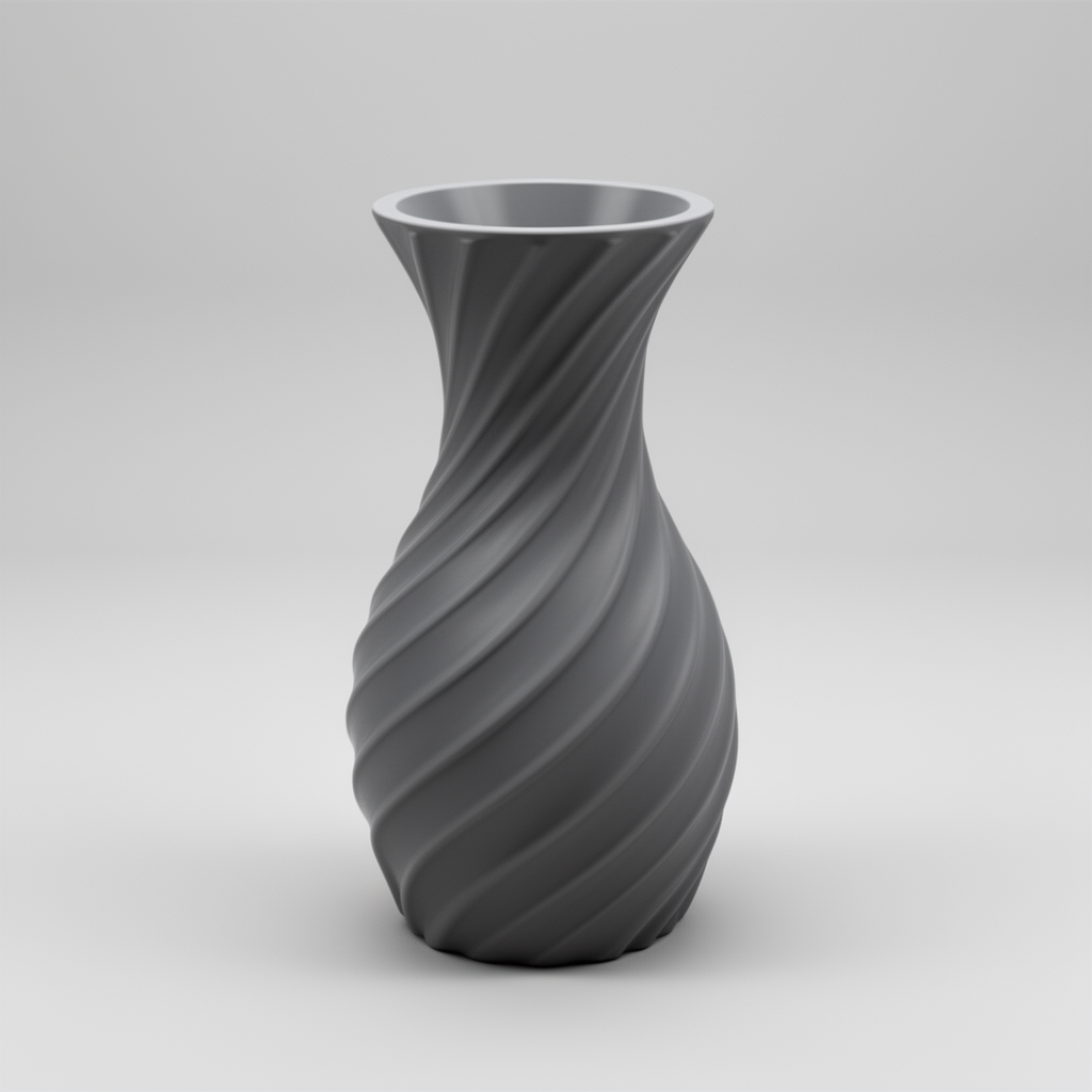 Spiral Vase Sculpture free 3D printable STL