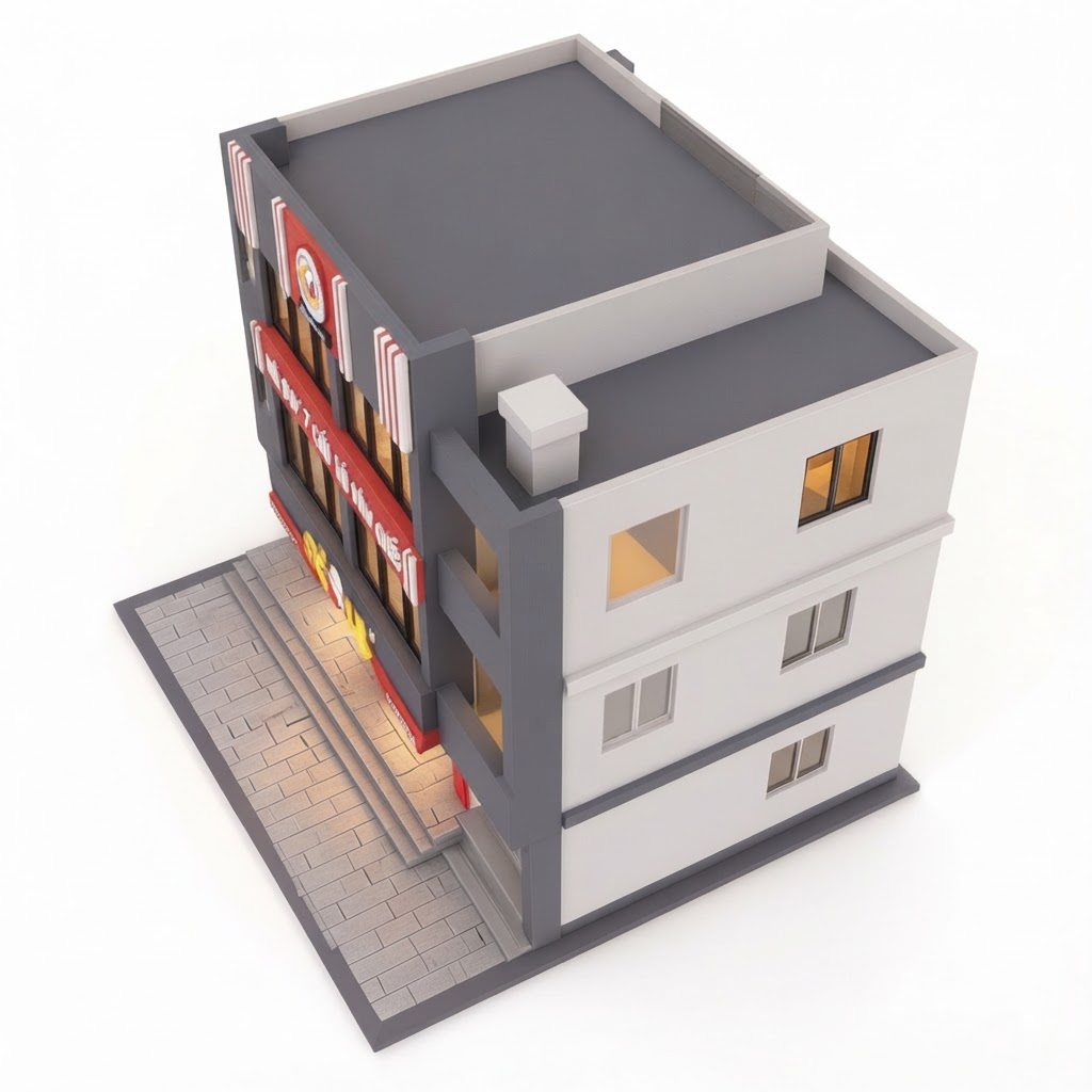 KFC Restaurant Model free 3D printable STL