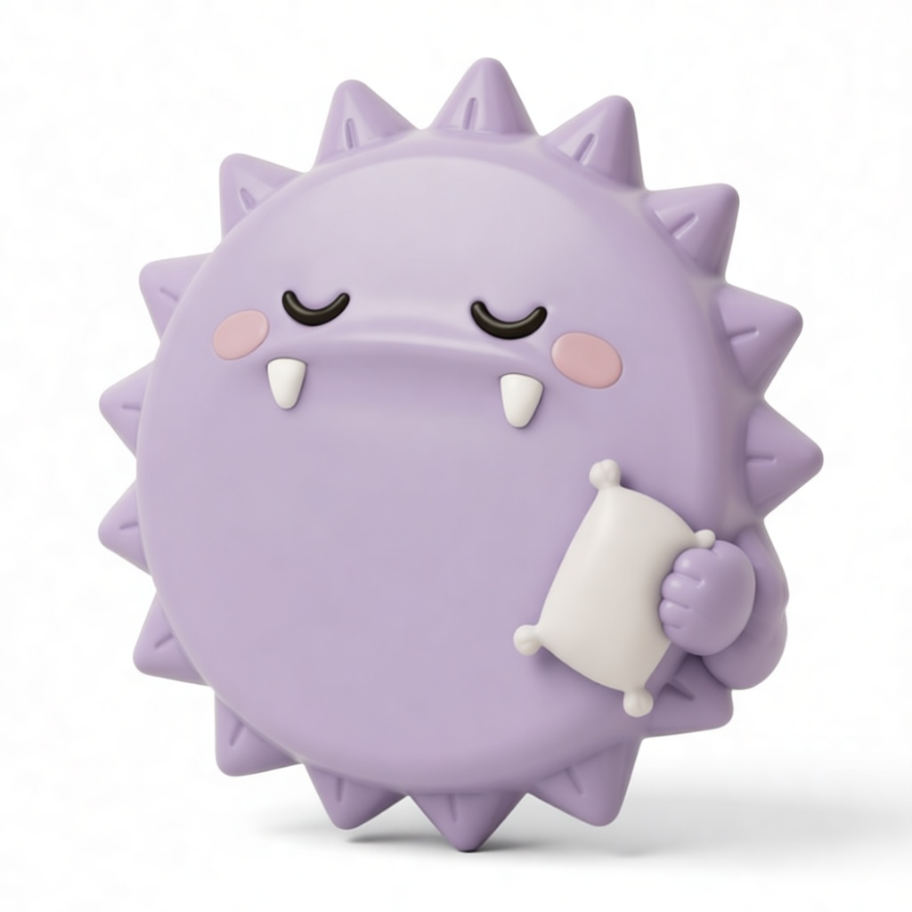 Sleepy Sun Monster Figurine free 3D printable STL