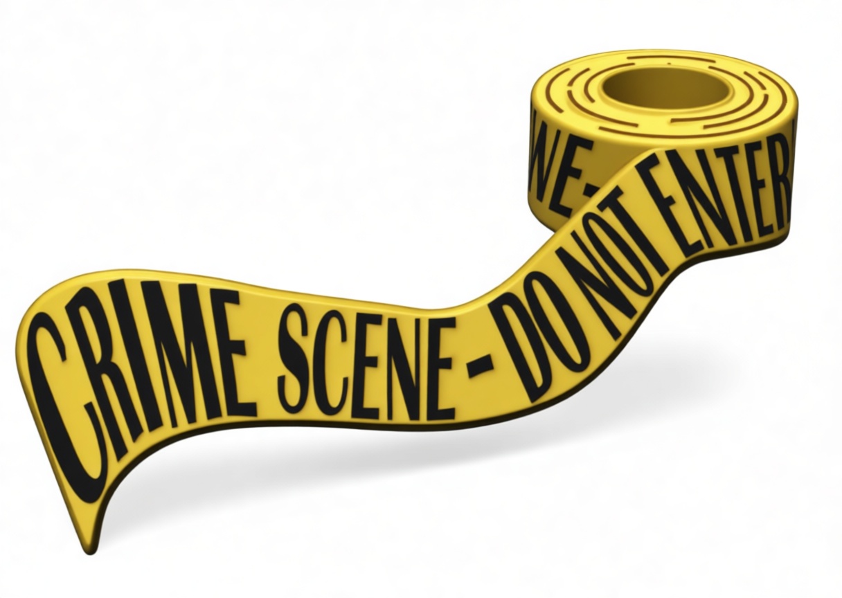 Crime Scene Tape Model free 3D printable STL