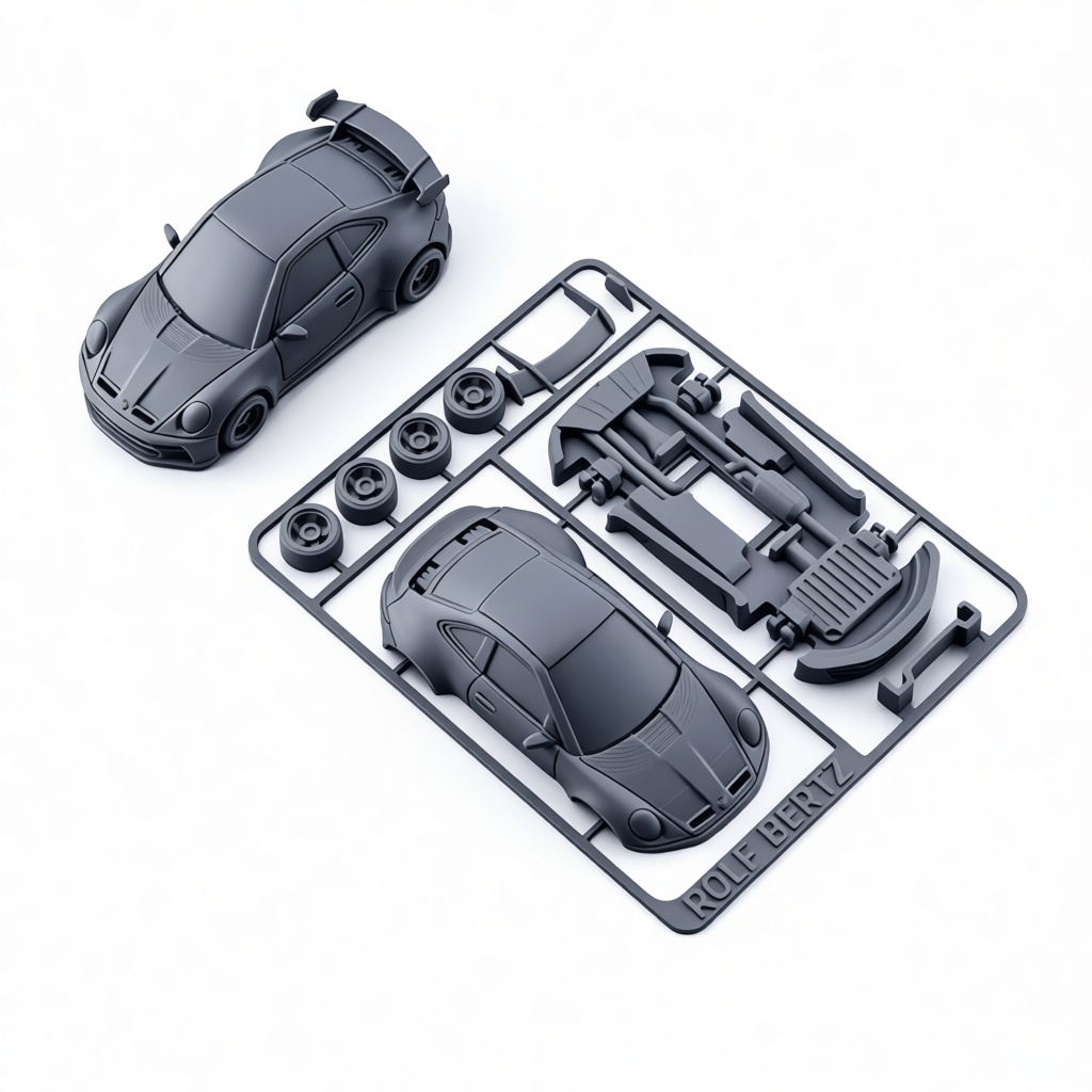 Porsche 911 GT3 RS Model free 3D printable STL