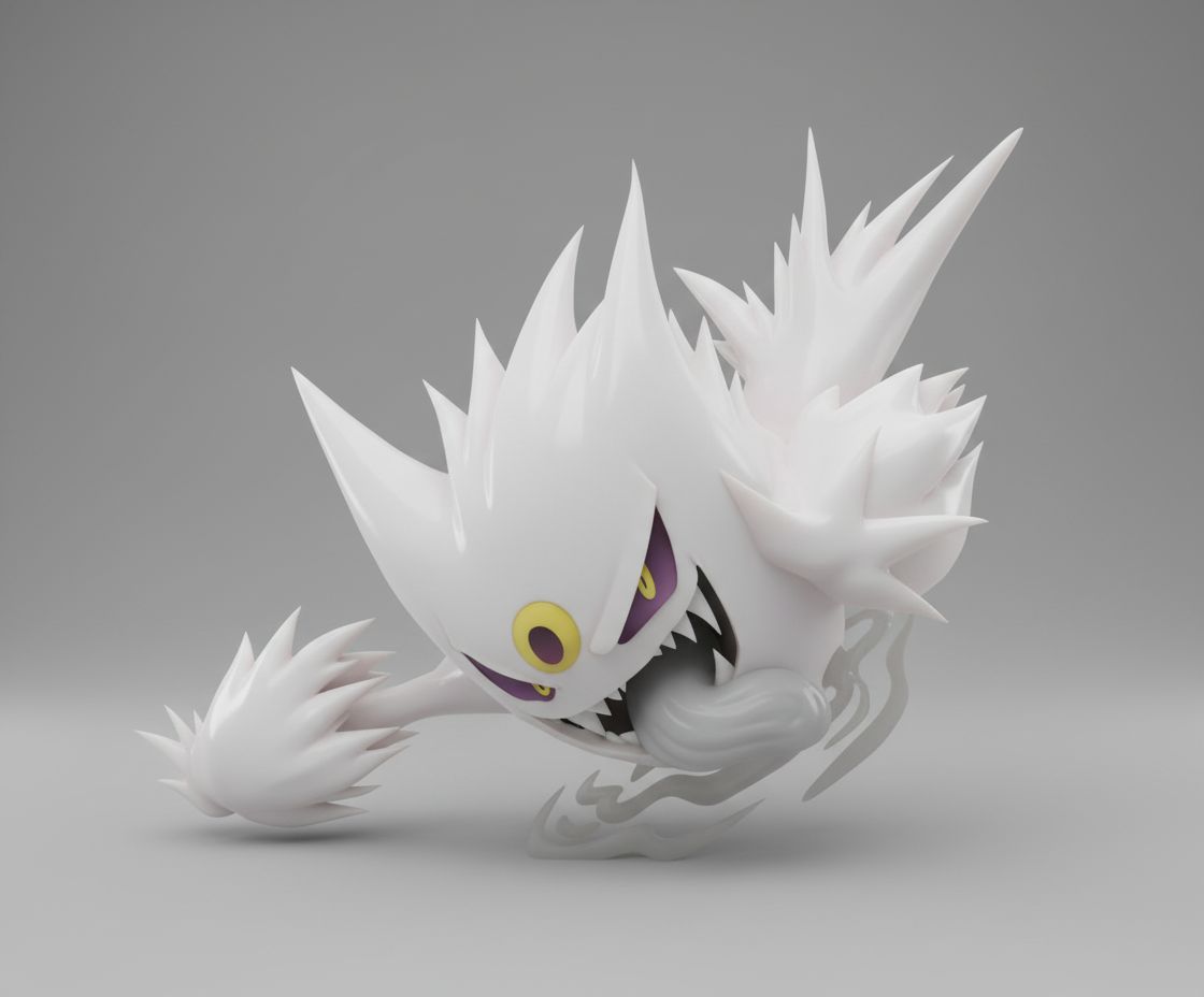 Mega Gengar Figurine free 3D printable STL