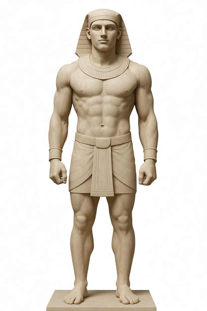 Ancient Egyptian Pharaoh Statue free 3D printable STL