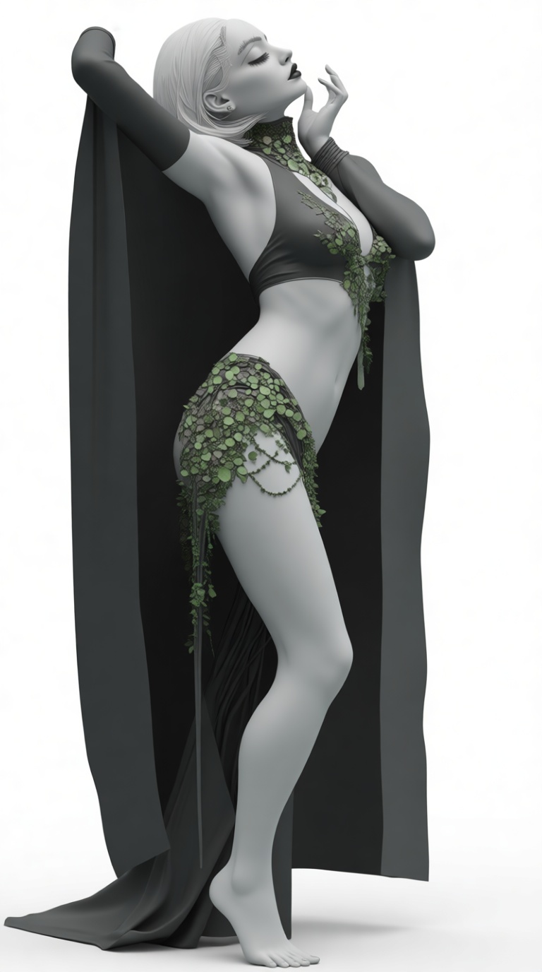 Elegant Fantasy Elf Figurine free 3D printable STL