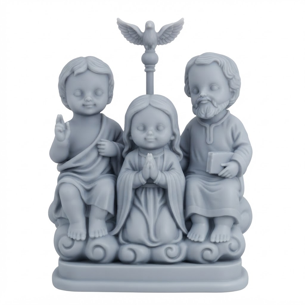 Holy Family Figurine free 3D printable STL