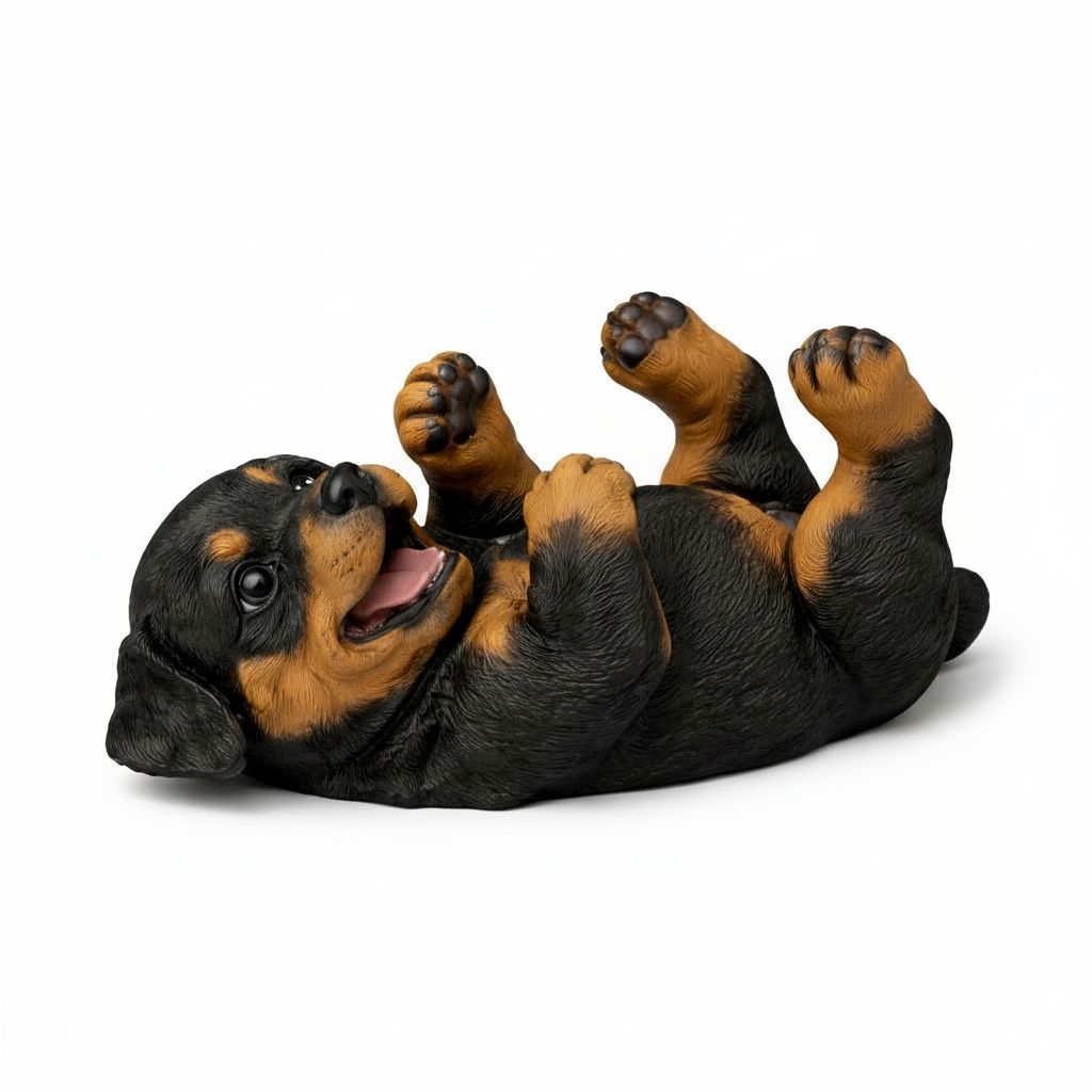 Rottweiler Puppy Figurine free 3D printable STL
