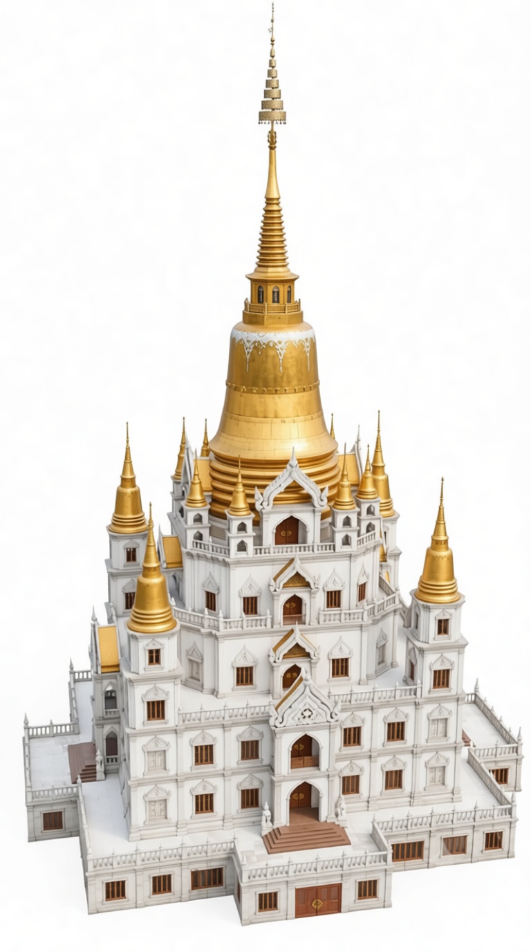Wat Ratchanatdaram Model free 3D printable STL