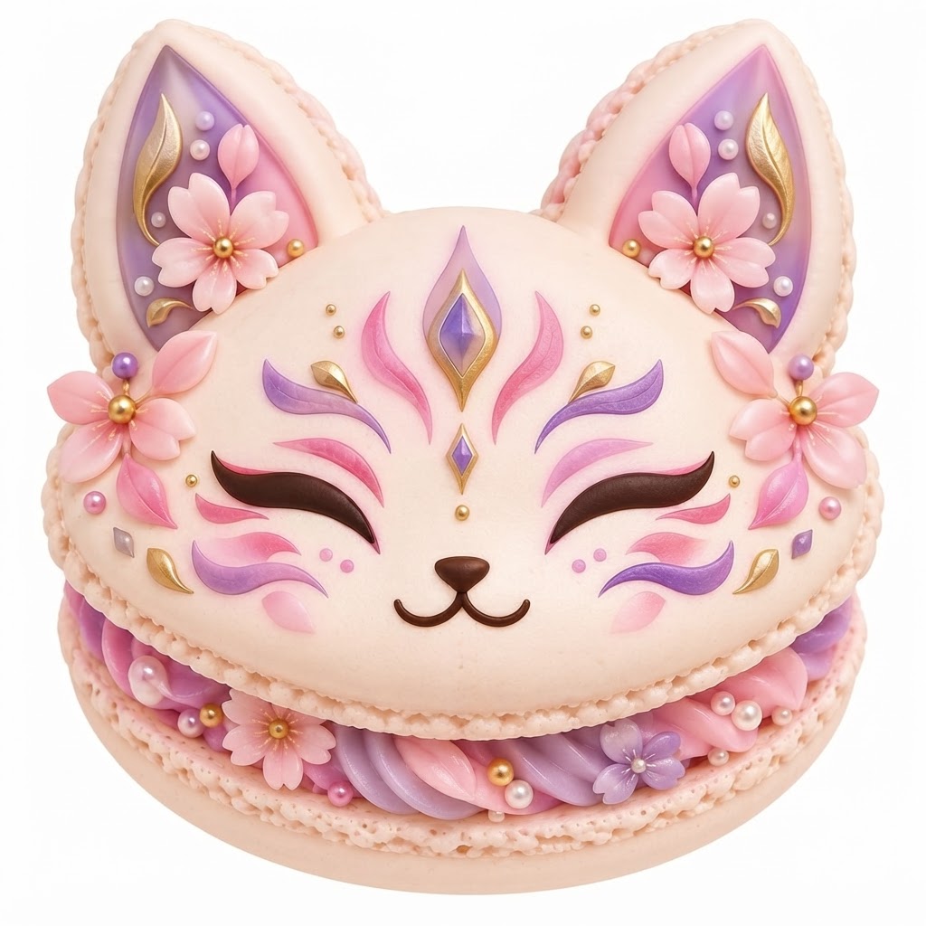 Kitsune Macaron Figurine free 3D printable STL