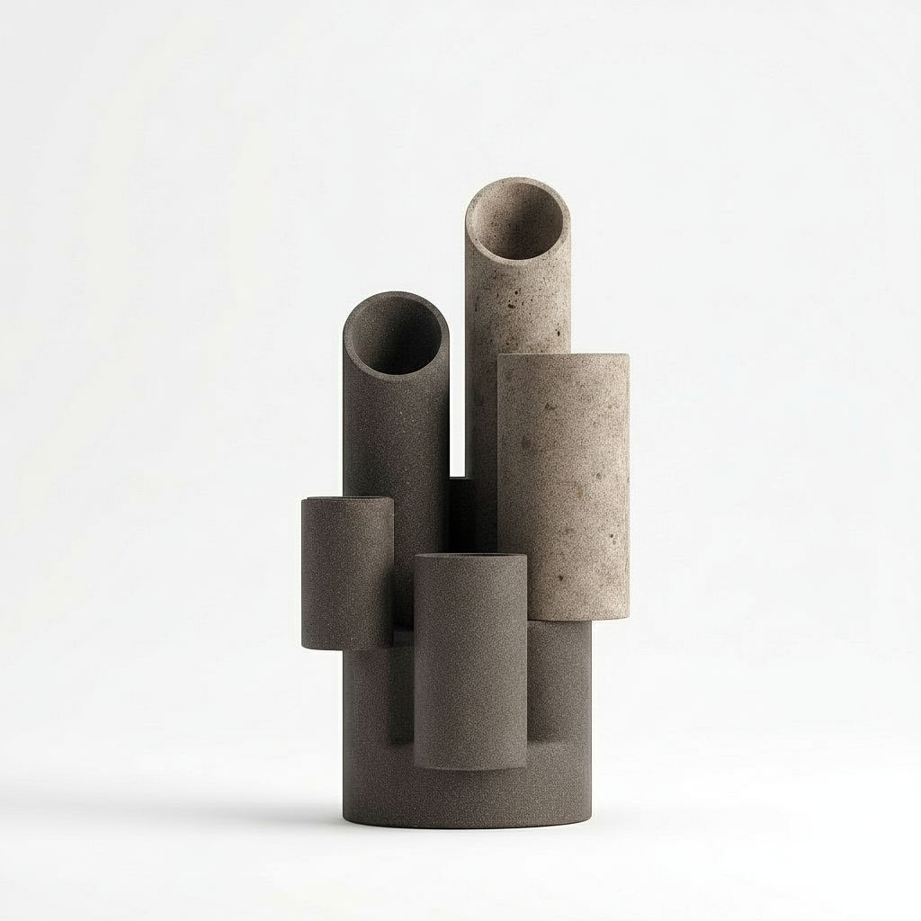 Abstract Cylindrical Sculpture free 3D printable STL