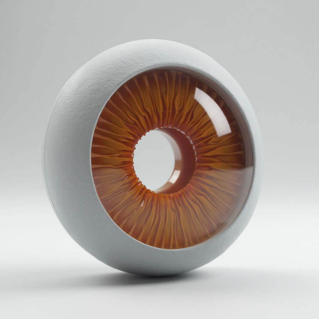 Amber-Brown Ocular Prosthetic Iris free 3D printable STL