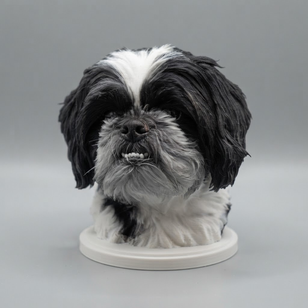 Shih Tzu Dog Bust free 3D printable STL