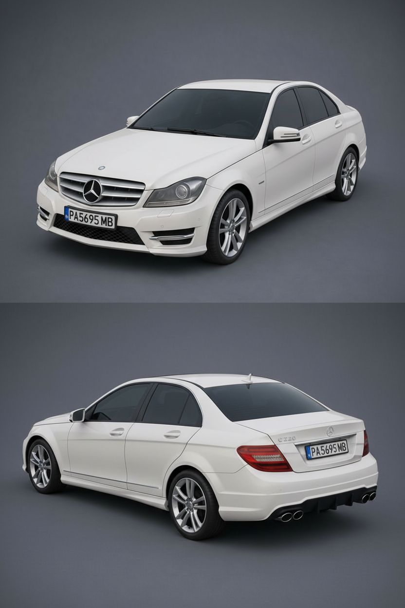 2012 Mercedes C220 Model free 3D printable STL