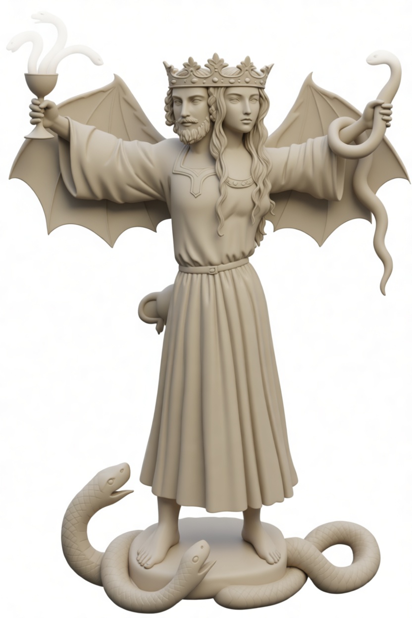 Janus Figurine free 3D printable STL