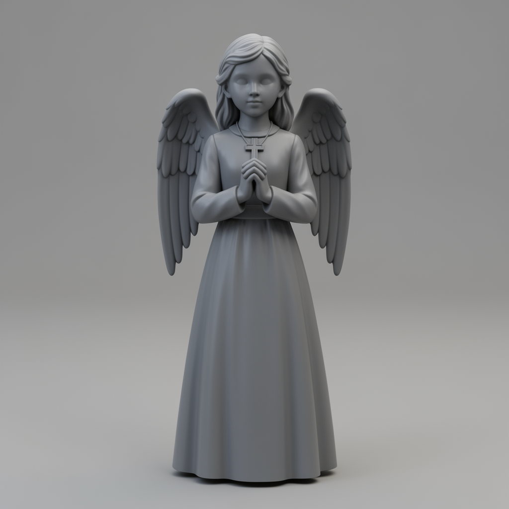 First Communion Girl Figurine free 3D printable STL