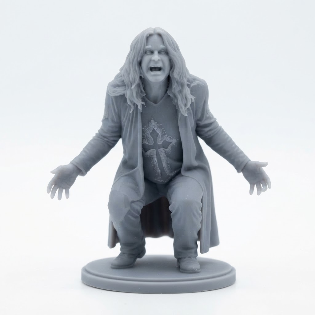 Ozzy Osbourne Figurine free 3D printable STL