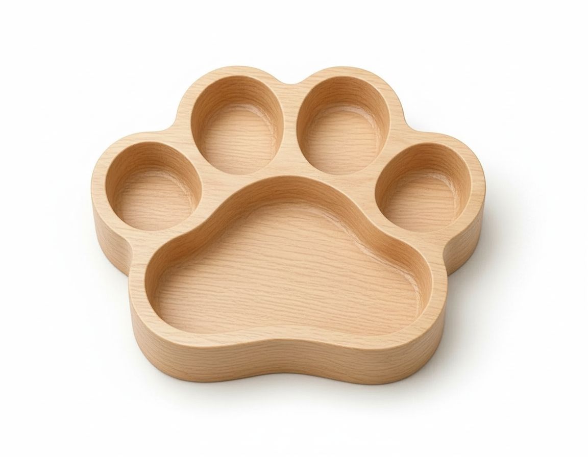 Paw Print Tray free 3D printable STL