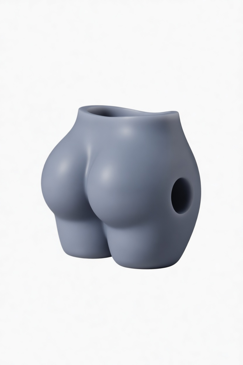 Stylized Butt Vase free 3D printable STL